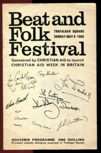 orig. UK'65 BEAT & FOLK FESTIVAL flyer programme : IAN CAMPBELL FOLK GROUP etc - Bild 1 von 3