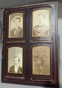 LOTE DE 8 (3) FOTOGRAFÍAS CDV antiguas mujeres rusas (5) hombres página álbum - Imagen 1 de 10