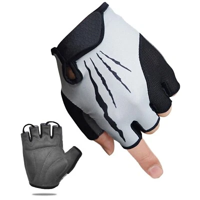 Guantes de Ciclismo Antideslizantes Sin Dedos Ciclismo Medio Dedo Guantes Bicicleta Guante Acolchado Foto 1 de 4