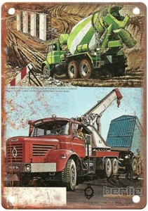 Letrero de metal Berliet 1972 vintage reproducción de anuncio de automóvil aspecto retro A1231 - Imagen 1 de 2