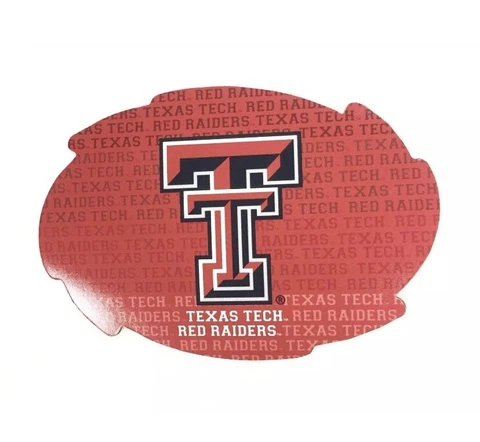NCAA Repeating Name Swirl Auto Car Truck Magnet Decal - Texas Tech Raiders Cover