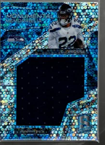 A7993- 2017 Spectra Monumental Memorabilia Neon Blue #32 C.J. Prosise Jersey /99 - Picture 1 of 2