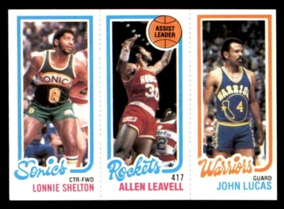 1980 Topps Basketball #152 Shelton Leavell Lucas NM - Image 1 of 2