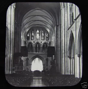 Glass Magic lantern slide ST PATRICKS CATHEDRAL DUBLIN C1890 IRELAND IRISH PHOTO - Picture 1 of 2