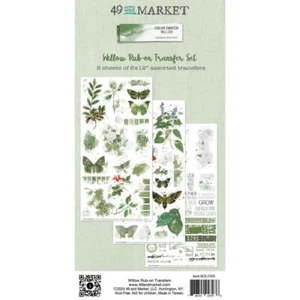 49 and Market Color Swatch - Willow Rub-on Transfer Set - Picture 1 of 3