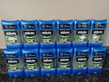 12 Gillette POWER RUSH Scent Men's Clear GEL Antiperspirant & Deodorant 70 ml