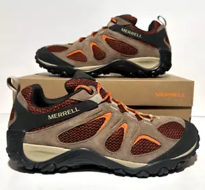 Merrell Yokota 2 Mens Size 12 Kangaroo Clay Brown Leather Hiking Shoes - Picture 1 of 7