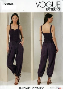 Tuta designer Vogue 2035 Rachel Comey motivo da cucito taglia mancante - Foto 1 di 2