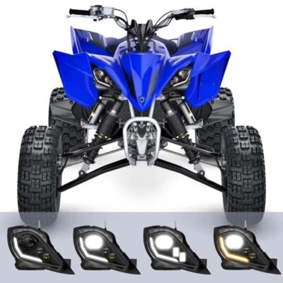 Set/2 LED Headlight For 2006-2024 YAMAHA RAPTOR YFZ 450 700R YFM 250 350 700 - Image 1 of 4