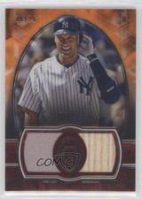 2019 Topps Tribute Single Player Dual Relics Orange /25 Derek Jeter #DR-DJ HOF