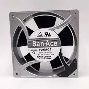 1 PCS Sanyo Fan 109S025 AC230V 14/12W 12cm 12038 Cabinet fan cooling fan - Picture 1 of 3