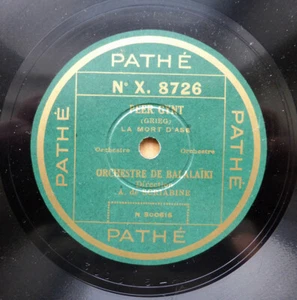 Old record. S. Rachmaninov. ORCHESTRE DE BALALAIKI. Dir. A. Scriabine ...  PATHE - Bild 1 von 8