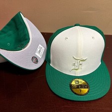 New Era Mens White Green Fear of God ESSENTIALS x Detroit Tigers Baseball Hat