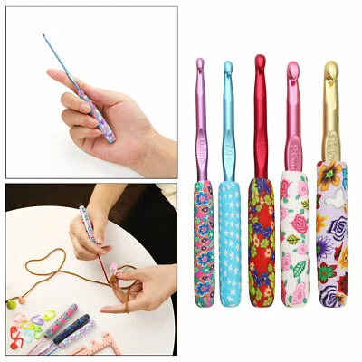 5x uncinetti in alluminio set aghi strumenti per cucire strumenti per cucire - Immagine 1 di 4