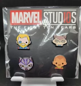 Juego de Pines Emoji DMR de Marvel Studios Los Primeros Diez Años #4 Thor, Pantera Negra - Imagen 1 de 4