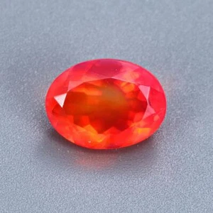 3.45Cts Natural Ethiopian Orange Opal Oval Cut 12.3x9.3MM Loose Gemstone - Picture 1 of 3