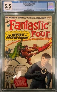 FANTASTIC FOUR #10 CGC 5.5 OFF-WHITE PAGES - Picture 1 of 4