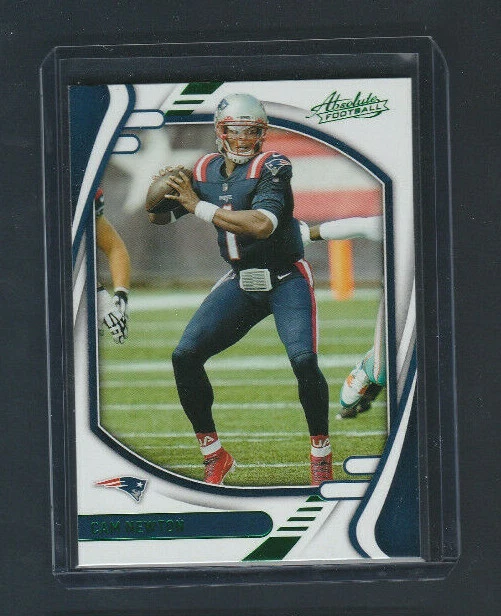 2021 Panini Absolute Green Foil # 27 Cam Newton - Image 1 of 1