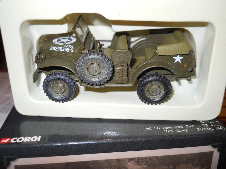 CORGI: WC 56 COMMAND CAR US ARMY 7TH ARMY 1943 / CC51708 1/43  - Photo 1/1