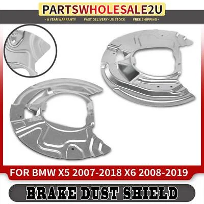 2Pcs Front Brake Dust Shield for BMW X5 2007-2018 X6 2008 2009 2010 2011-2019 - Image 1 of 4