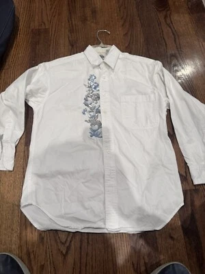 Vintage Looney Tunes Classic Embroidered Button Up Shirt Men's XS White - Image 1 of 4