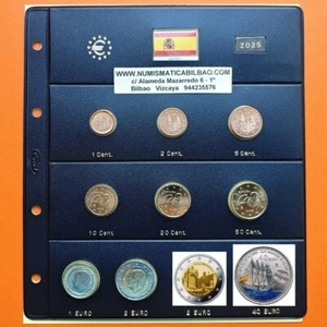 SHIPMENT 4 JUNE ** sheet PARDO SPAIN EUROS 2025 + €2 SALAMANCA + 40 EUROS SILVER - Picture 1 of 1