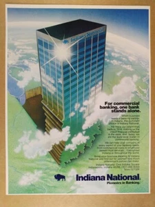 Indiana National Bank 1983 anuncio impreso vintage - Imagen 1 de 1