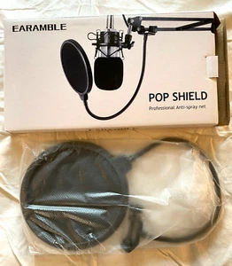 Ohramble Mikrofon Pop Shield Filter Flexibel 360° Schwanenhals Clip Profi - Bild 1 von 3