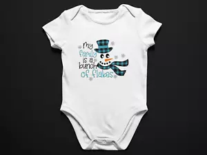 Gerber Onsie pupazzo di neve fiocchi 0-12 mesi - Foto 1 di 1