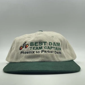 Best Damn Team Captain Hat Phoenix to Parker Dam Tan Green Adjustable Cap - Picture 1 of 7