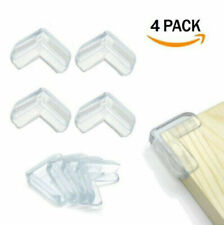 4x Rubber Furniture Corner Edge Table Cushion Guard Protector Baby Safety Clear