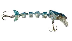 swimbait artificiale snodato pesca spinning luccio bass spigola serra pesce dabl - Foto 1 di 1