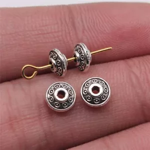 Multicolor 600 Pcs Tibet Silver Spacer Beads 6x6x3MM Diy Jewelry Making B13755 - Picture 1 of 13