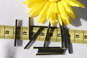 30mm Recto Med. Cuentas de corneta checa iris marrón artesanía fabricación de joyas/50 gramos - Imagen 1 de 1