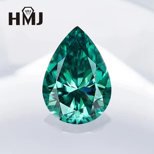  6CT Pear Cut Moissanite Loose Stone White Blue VVS D Color with GRA Certificate - Picture 1 of 29