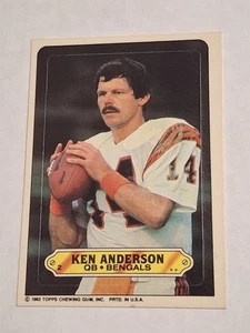 1983 KEN KENNY ANDERSON TOPPS STICKER NFL CARD CINCINNATI BENGALS  - Picture 1 of 2