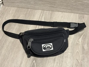QUIKSILVER BAUCHTASCHE Vintage Quiksilver Gürteltasche Y2K Quiksilver Tasche Schwarz - Bild 1 von 9