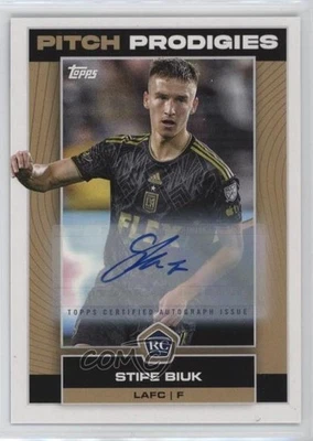 2023 Topps MLS Pitch Prodigies Auto Stipe Biuk #6 Rookie Auto RC - Image 1 of 2
