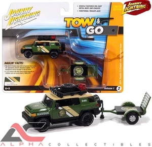 Toyota FJ Cruiser 2014 Johnny Lightning JLBT022 1:64 con remolque (remolque y marcha) - Imagen 1 de 3