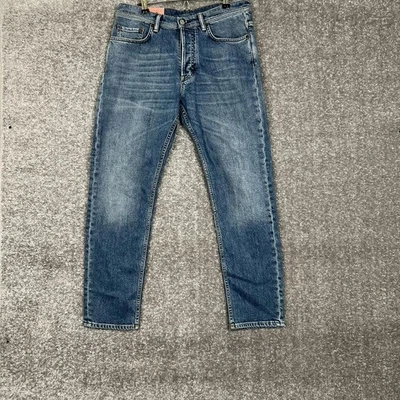 Pantalones de mezclilla azules para hombre Acne Studios Bia Konst etiqueta falta talla 31X27 rectos Foto 1 de 4