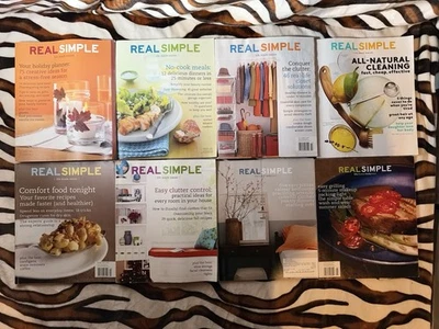 Lot of 9 REAL SIMPLE Magazines (2013–2015) — Home, Food, - Image 1 of 2