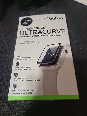 Protector de pantalla Belkin Screenforce Ultracurve Apple Watch 42 mm serie 3/2 Foto 1 de 3