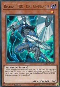 Destiny HERO - Disk Commander - Legendary Hero Decks - Yu-Gi-Oh! - LP - FOIL - Picture 1 of 1