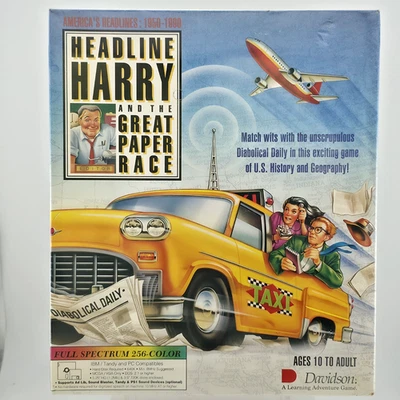 Headline Harry and the Great Paper Race, 1991, Big Box, New & Sealed - Image 1 of 4