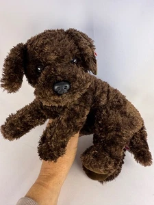 TY Classic - Maulkorb - schokobraun Labrador Hund weiches Plüschtier 12 Zoll 2001 neu - Bild 1 von 6