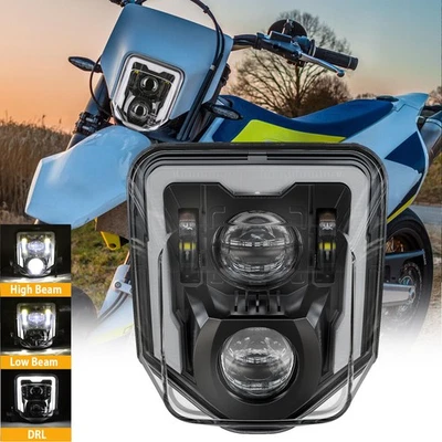 LED Headlight w/ DRL For Husqvarna FE 250 350 450 TE 150 250 300 701  TX125 - Image 1 of 4