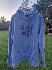 XL Superdry Hoodie Damen hell blau 44 Kapuzen- Pullover - Bild 1 von 5