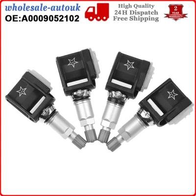 4X TPMS Tyre Pressure Sensor For Mercedes Benz E Class C Class W213 A0009052102 - Image 1 of 4
