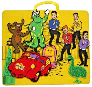 RARE Vtg Wiggles OG Original FeltKids Felt Board Set Learning Curve Scene Story - Picture 1 of 24