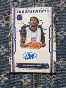 2024 Topps Motif Endorsements Mark Williams Auto 26/49 Hornets - Picture 1 of 6